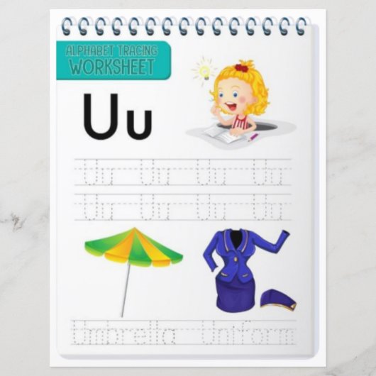 3 Learn To Spell Letter U Teacher Home Schooling (正面)
