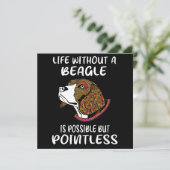 3 Life Without A Beagle 招待状 (スタンド正面)