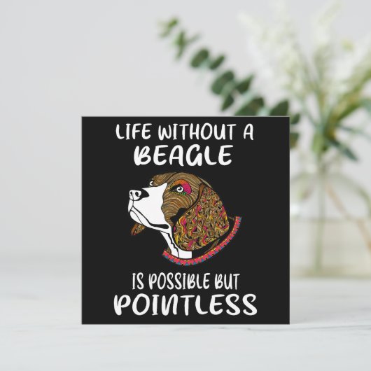 3 Life Without A Beagle 招待状 (スタンド正面)