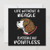 3 Life Without A Beagle 招待状 (正面)