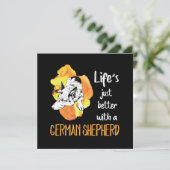 3 Life's Just Better With A German Shepherd 招待状 (スタンド正面)