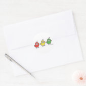 3 Little Birdies Stickers ラウンドシール (封筒)