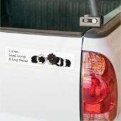 3 long haired piggies bumper sticker バンパーステッカー (トラック上)