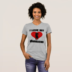 3.love tシャツ、カップルシャツ、私は夫を愛しています tシャツ