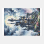 3 Medieval fantasy horror castles -  ラッピングペーパーシート (正面3)