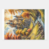 3 Medieval fantasy horror castles -  ラッピングペーパーシート (正面2)