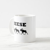 3 MeeseのおもしろTシャツ コーヒーマグカップ (正面左)