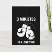 3 Minutes Is A Long Time Boxing Funny Kickboxing B カード (正面)