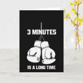 3 Minutes Is A Long Time Funny Boxing Kickboxing B カード (黄色い花)