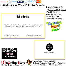 3 Modern Yellow Logo Promote Company Brand Name  名刺