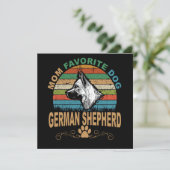 3 Mom Favorite Dog German Shepherd 招待状 (スタンド正面)