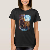 3 Moon Bison Buffalo Animal Bison Tシャツ (正面)