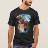 3 Moon Cow Livestock Cattle Animal Tシャツ (正面)