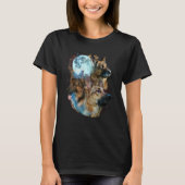 3 Moon German Shepherd Dog  Canine Puppy Graphic Tシャツ (正面)