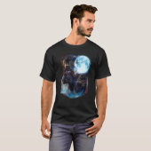 3 Moon Panther Cougar Graphic Animal Tシャツ (正面フル)