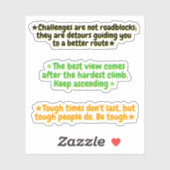 3 Motivational Quotes About Life Challenges | 3 シール (シート)