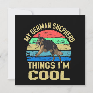 3 My German Shepherd Thing I'm Cool Vintage 招待状