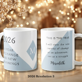 3. New Year Resolution for 2026 Year of Change  コーヒーマグカップ