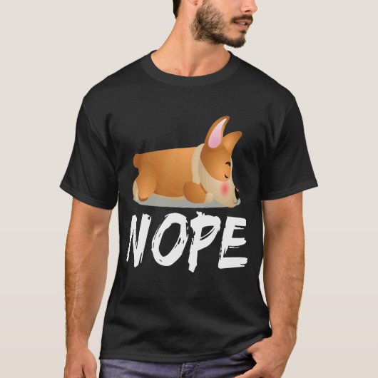 3 Nope - コーギー Tシャツ (正面)