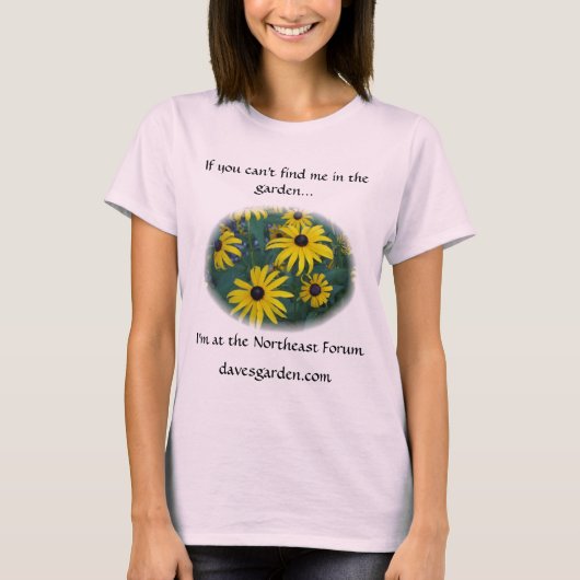 #3 Northeast Forum Rudbeckiaが私を見つける Tシャツ (正面)