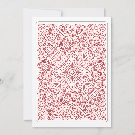 3 of Hearts Throuple Wedding Invitation 招待状 (裏面)