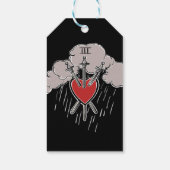 3 of Swords ラブハートタロットイラストリー ギフトタグ (裏面)