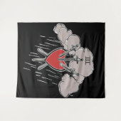 3 of Swords ラブハートタロットイラストリー スリー タペストリー (正面(横))