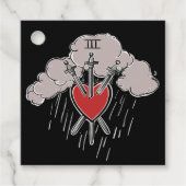 3 of Swords ラブハートタロットイラストリー フェイバータグ (正面)