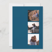 3 on Backのフルフォト日付を保存 招待状 (裏面)