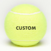 3 Personalized Custom Tennis Balls Blank Template テニスボール (裏面)