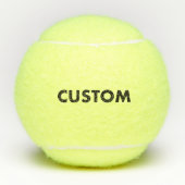 3 Personalized Custom Tennis Balls Blank Template テニスボール (正面)