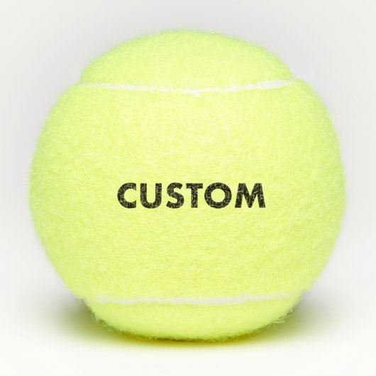 3 Personalized Custom Tennis Balls Blank Template テニスボール (正面)