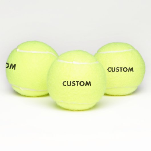 3 Personalized Custom Tennis Balls Blank Template テニスボール (マルチ)