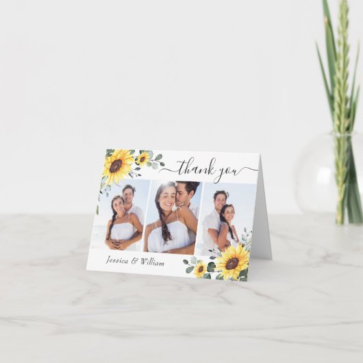 3 PHOTOひまエレガントわりユーカリ水彩 サンキューカード (正面)