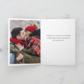 3 PHOTOクリスマスストリモダンングライトグリーティング シーズンカード (内部)