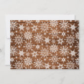 3 PHOTOクリスマスブ素朴ローウッドの挨拶 シーズンカード (裏面)