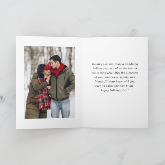 3 PHOTOゴールデンモダンクリスマスグリーティング シーズンカード (内部)