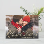 3 PHOTOゴールデンモダンクリスマスグリーティング シーズンカード (スタンド正面)