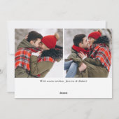 3 PHOTOゴールデンモダンクリスマスグリーティング シーズンカード (裏面)