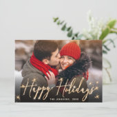 3 PHOTOゴールデンモダンクリスマスグリーティング シーズンカード (スタンド正面)