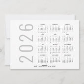 3 Photo 2026カレンダーベビー初めてのクリスマス シーズンカード (裏面)