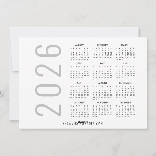 3 Photo 2026カレンダーベビー初めてのクリスマス シーズンカード (裏面)