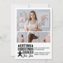 3 Photo Christmas Cookies for 2 Pregnancy 