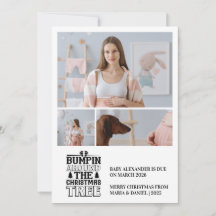 3 Photo Christmas Tree Pregnancy Announcement