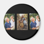 3 Photo Collageデザイン マグネット (正面)