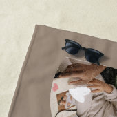 3 photo collageパパ ビーチタオル (インサイチュ)