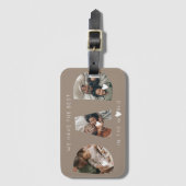 3 photo collageパパ ラゲッジタグ (正面縦)