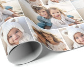 3 Photo Collage背景（白） ラッピングペーパー (ロールコーナー)