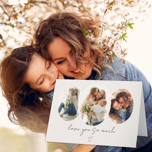 3 Photo Collage Card – Love You So Much サンキューカード