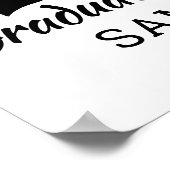 3 Photo Collage Congrats Graduate 2026 White ポスター (角)